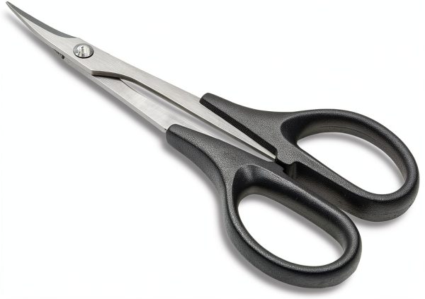 Lexan Scissors Huron Precision Curved 5.5" Silver Lab Scissors-0