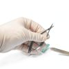 Precision Lab Scissors, Fine Point Straight Microdissection Scissors Perfect for Doctors, Nurses & Students Straight Blades 9MCD - Curved Blades-4