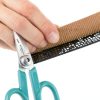 Excelta Kevlar Cutting Scissors, 5.5" Stainless Steel Blades, 1.75" Straight Blade Length, Serrated Edge, Comfort Molded Handles, Professional-4