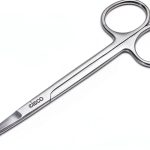 EISCO Dissecting Scissors Fine Points Closed Shank Stainless Steel 5in-0