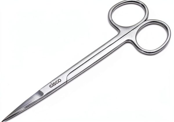 EISCO Dissecting Scissors Fine Points Closed Shank Stainless Steel 5in-0