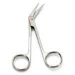 Dissection Scissors Stainless Steel Point Angular 4.5in Carolina Lab-0
