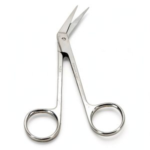 Dissection Scissors Stainless Steel Point Angular 4.5in Carolina Lab-0