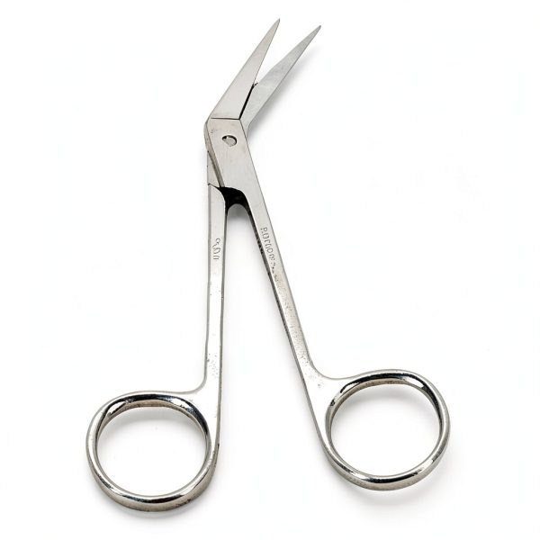 Dissection Scissors Stainless Steel Point Angular 4.5in Carolina Lab-0