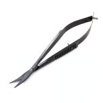 G.S Professional Stainless Steel Aquarium Aquascaping Spring Scissors Curved 4.5 Inch-0
