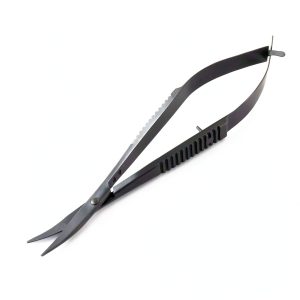 G.S Professional Stainless Steel Aquarium Aquascaping Spring Scissors Curved 4.5 Inch-0