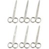 WellnessD'Light - Lot of 6 Pcs Nursing Operating/Dressing Scissors Sharp/Blunt 5 1/2 inches Straight, Stainless Steel-0