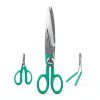 Excelta Kevlar Cutting Scissors, 5.5" Stainless Steel Blades, 1.75" Straight Blade Length, Serrated Edge, Comfort Molded Handles, Professional-5