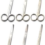 Operating Scissors 6 PCS 5.5" Stainless Steel by G.S Online Store-0