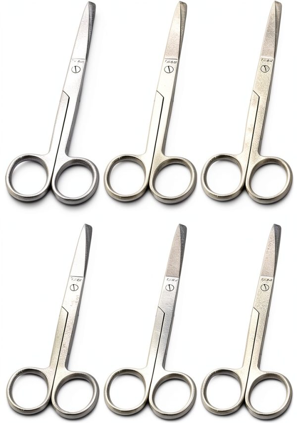 Operating Scissors 6 PCS 5.5" Stainless Steel by G.S Online Store-0