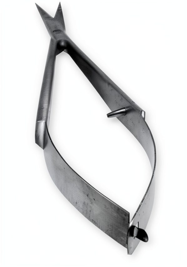 Precision Lab Scissors, Fine Point Straight Microdissection Scissors Perfect for Doctors, Nurses & Students Straight Blades 9MCD - Curved Blades-1