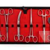 Veterinary Umbilical Cord Scissor Kit DEXSUR 7‑Piece Steel Set-0