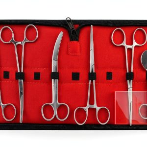 Veterinary Umbilical Cord Scissor Kit DEXSUR 7‑Piece Steel Set-0