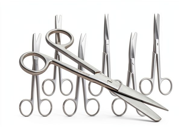 HIGH Grade PACIFATED Stainless Steel Dissecting Operating Scissors 5.5" Sharp Blunt Straight (HTI BRAND)-3