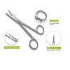 Cynamed Iris Lab Scissors Point Straight FG-130LRS-FBA Professionals-1