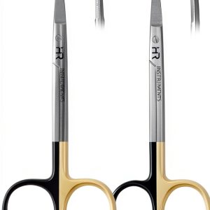 Iris Micro Dissecting Precision Lab Scissors Gold HR-0020 Pack of 2-0
